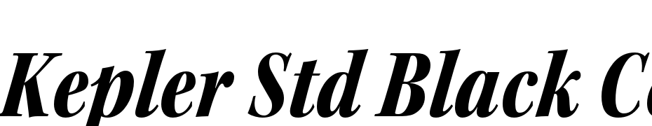 Kepler Std Black Condensed Italic Subhead Font Download Free
